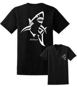 David Dunleavy Shark Deco T-Shirt - Black