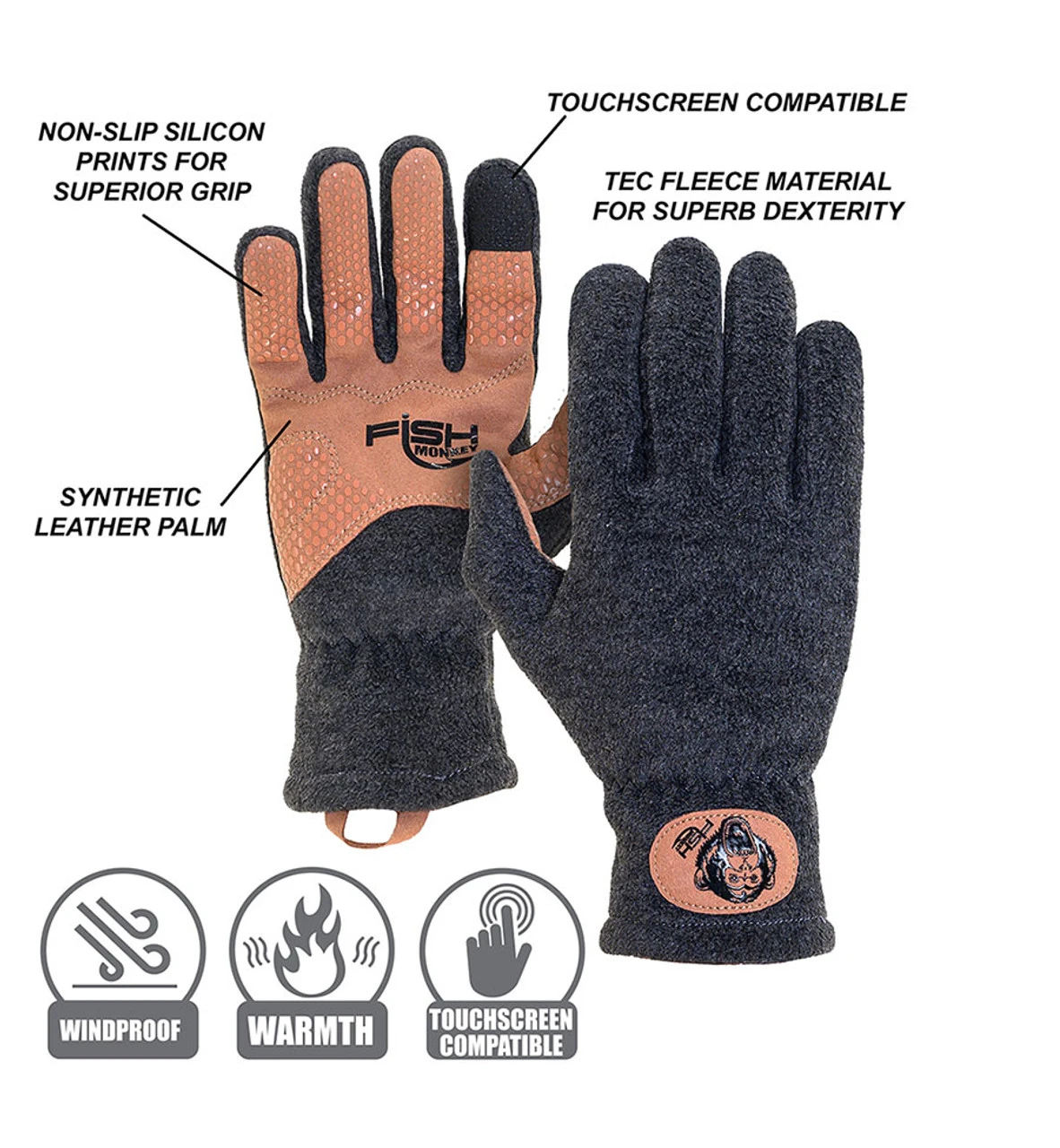Fish Monkey Task Fleece Fishing Glove - Image 3