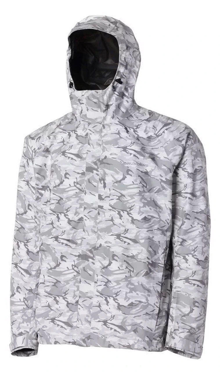 Grundens Charter Gore Tex Paclite Jacket - Glacier Camo - XL