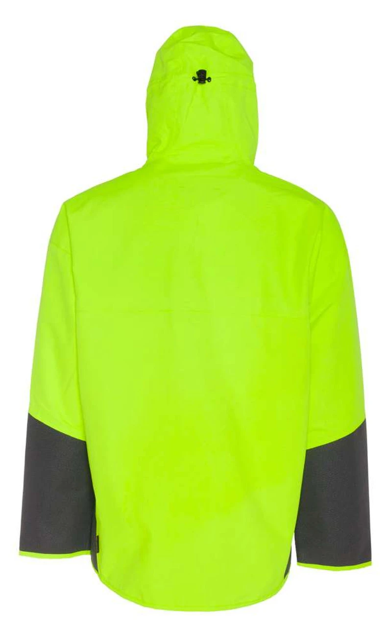 Grundens Ironclad Anorak Jacket - Hi-Vis Yellow/Grey - Image 2