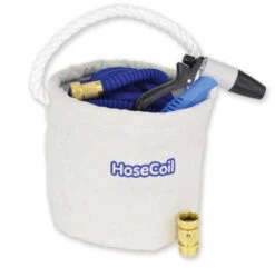 HoseCoil Canvas Bucket Kit With 75 Ft. Expandable Hose