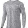 Huk Icon X Running Lakes Hoodie - Overcast Grey - Medium