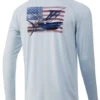 Huk KC Chasin Flags Pursuit Long Sleeve Shirt - Plein Air