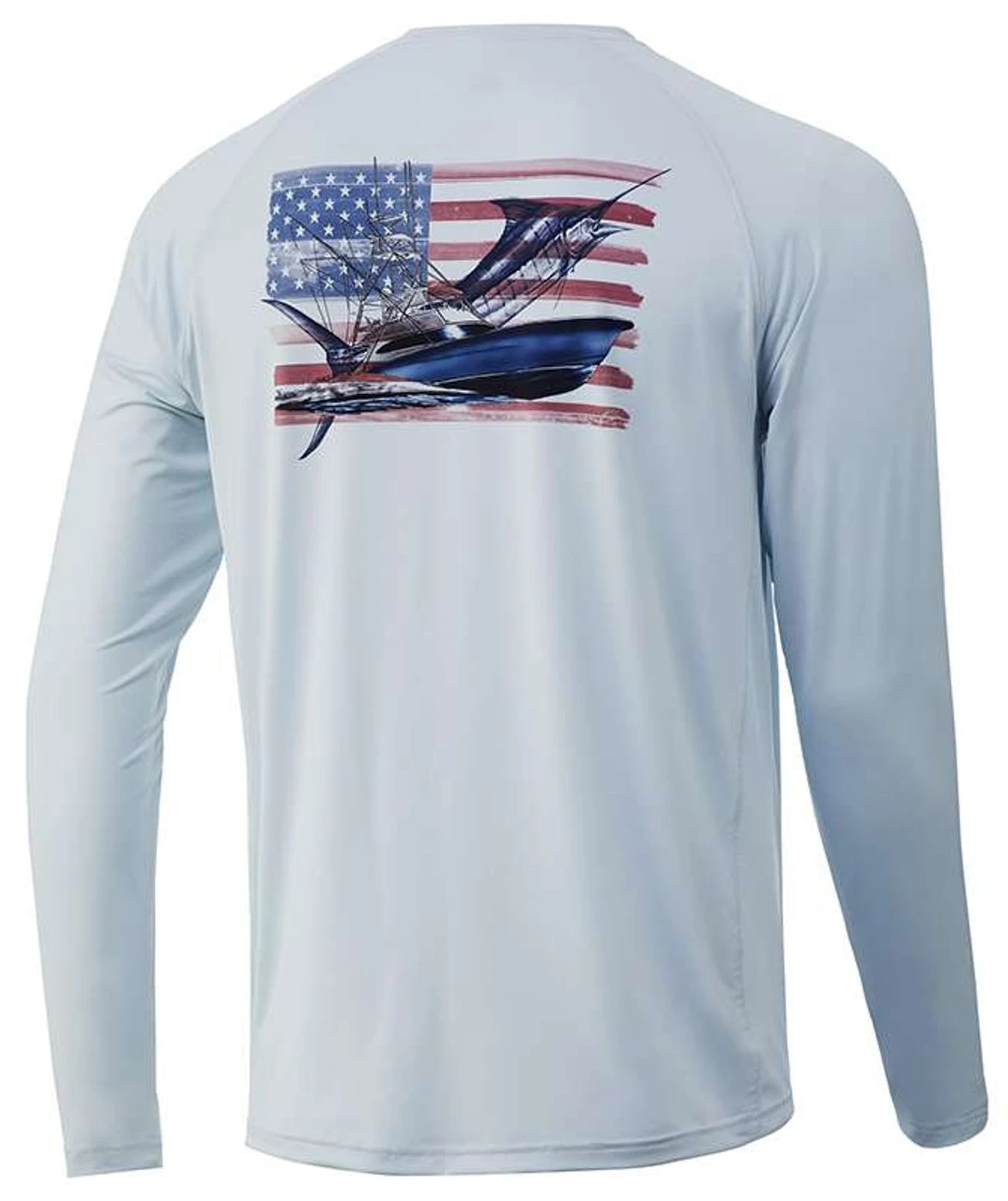 Huk KC Chasin Flags Pursuit Long Sleeve Shirt - Plein Air