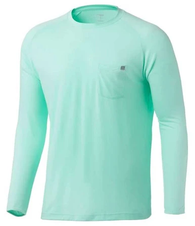 Huk Waypoint Long Sleeve Shirt - Beach Glass - 2X-Large