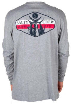 Salty Crew High Tail Premium Long Sleeve Tee - Athletic Heather - Medium
