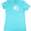TackleDirect Hook Logo Womens T-Shirt - Tahiti Blue - Size Small