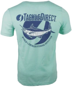TackleDirect Marlin Short Sleeve T-Shirt - Heather Seafoam - 2X-Large